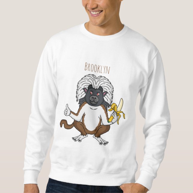 Ilustracion de personalizado de mono Tamarin Top d (Anverso)