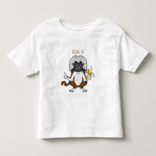 Ilustracion de personalizado de mono Tamarin Top d