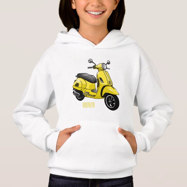 Ilustracion de personalizado de motocicleta con ci (Anverso)