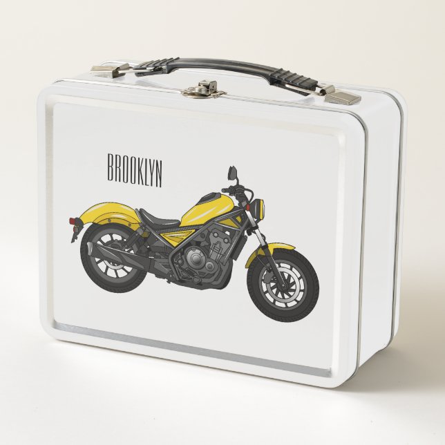 Ilustracion de personalizado de motocicleta de cru (Anverso)