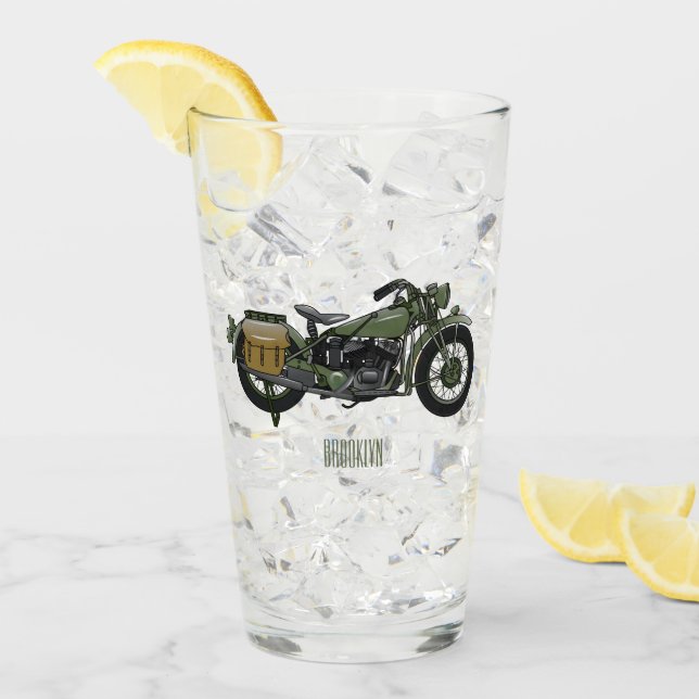 Ilustracion de personalizado de motocicleta de cru (Anverso (hielo))