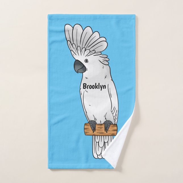 Ilustracion de personalizado de pájaro de paraguas (Toalla de mano)