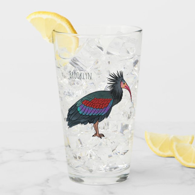 Ilustracion de personalizado de pájaros ibis de ca (Anverso (hielo))