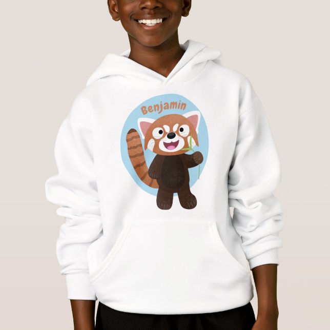 Ilustracion de personalizado de panda rojo (Anverso)