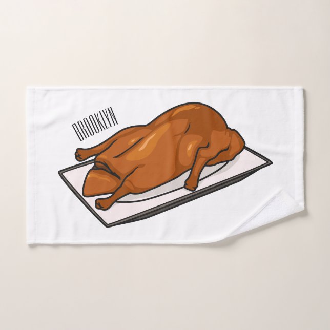 Ilustracion de personalizado de pato de Peking (Toalla de mano)