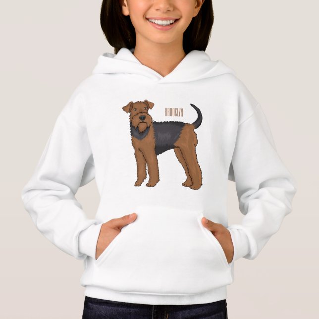 Ilustracion de personalizado de perro Airedale ter (Anverso)