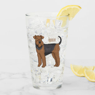 Ilustracion de personalizado de perro Airedale ter