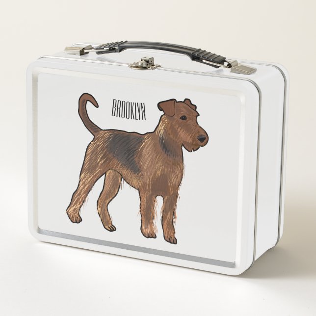 Ilustracion de personalizado de perro Airedale ter (Anverso)