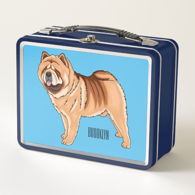 Ilustracion de personalizado de perro Chow Chow (Anverso)