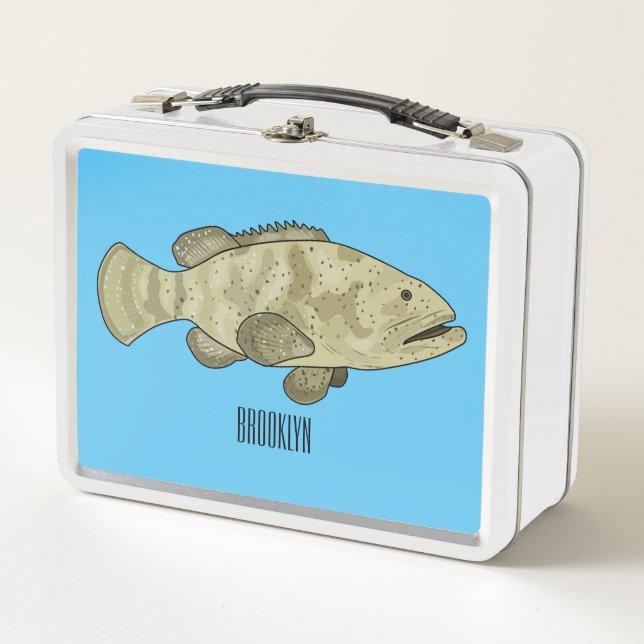 Ilustracion de personalizado de pescado de grupo (Anverso)