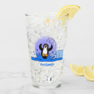 Ilustracion de personalizado de pingüino puenteado