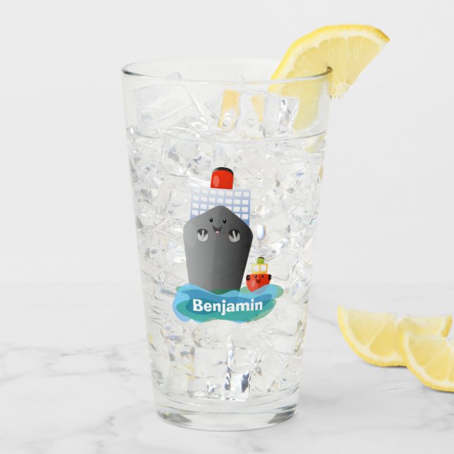 Ilustracion de personalizado de remolcador de barc (Reverso (hielo))