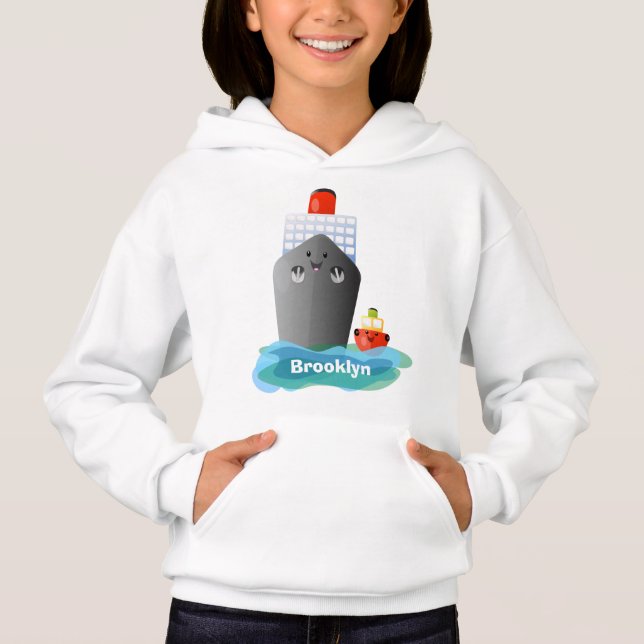 Ilustracion de personalizado de remolcador de barc (Anverso)