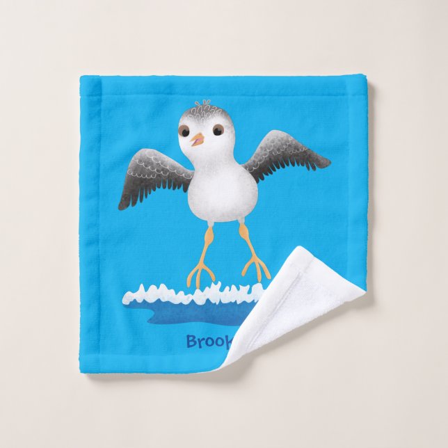 Ilustracion de personalizado de sandpier de bebé (Toallita)