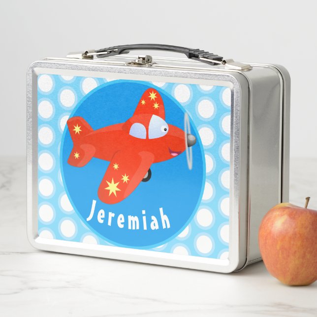 Ilustracion de personalizado de vuelo de avión roj (In situ)