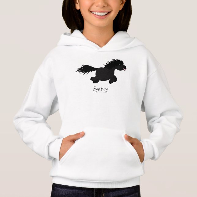 Ilustracion de personalizado del pony de Shetland  (Anverso)