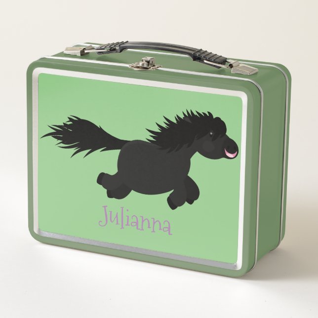 Ilustracion de personalizado del pony de Shetland  (Anverso)