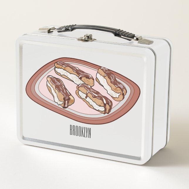 Ilustracion de personalizado eclair de chocolate (Anverso)