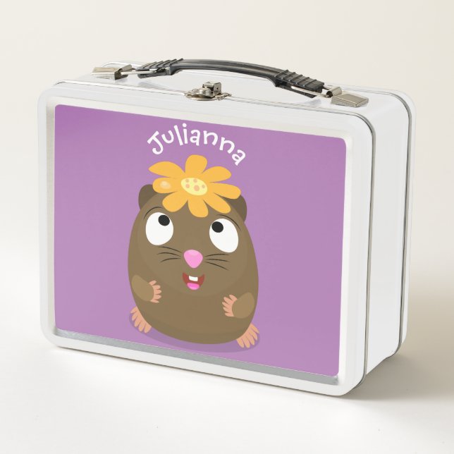 Ilustracion de personalizado feliz de conejillo de (Anverso)