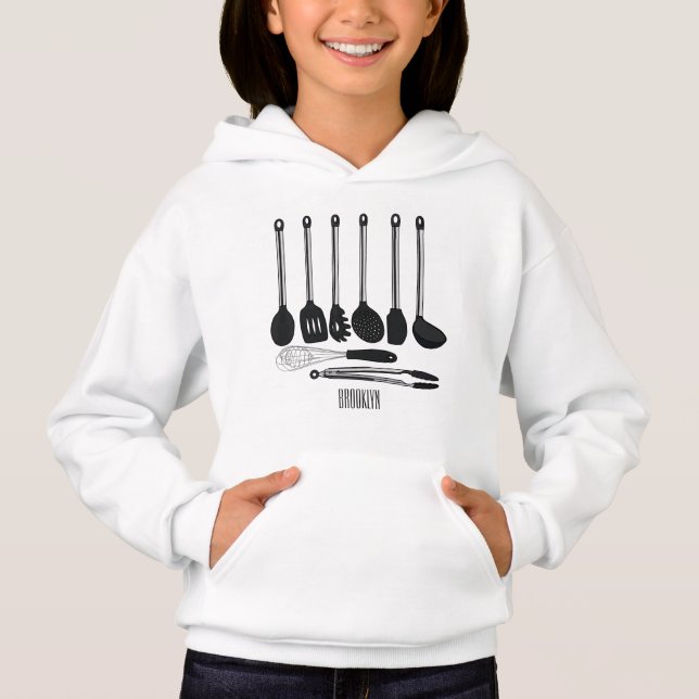 Ilustracion de personalizados utensiales de cocina (Anverso)