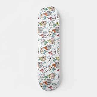 Ilustración de pez gato skateboard