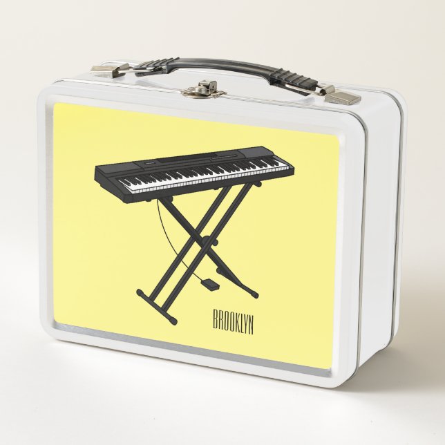 Ilustracion de piano personalizado de teclado (Anverso)