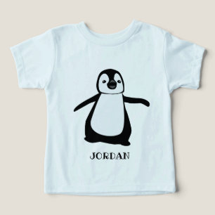 Ilustracion de pingüino lindo bebé personalizado
