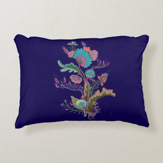 ilustracion de plantas Almohada redonda (Anverso)