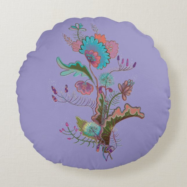 ilustracion de plantas Almohada redonda (Anverso)