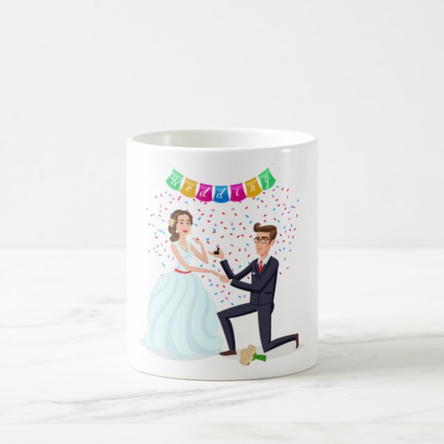 Ilustración de Propuesta Caprichosa Taza de Café d (Centro)