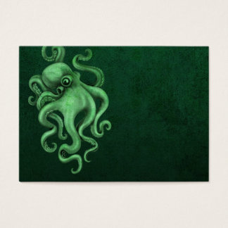 Ilustracion de pulpo vintage gastado - verde