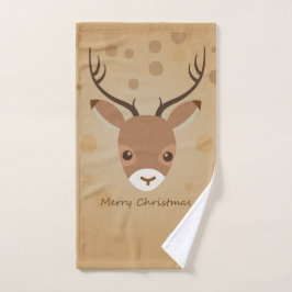 ilustracion de renos sobre fondo marrón