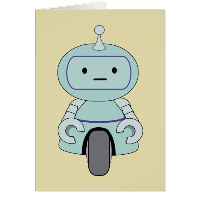 Ilustración de robot retro lindo (Frente)