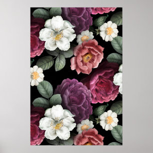 Ilustración de Rosas Vintage Arte