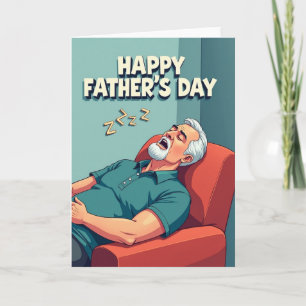 Ilustración de tarjeta de sueño del día del padre