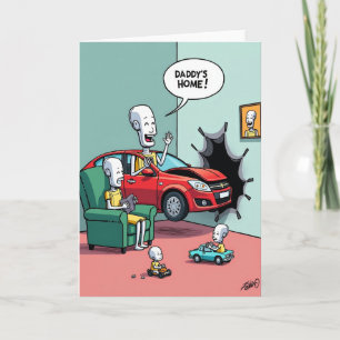 Ilustración de tarjeta del día del padre en el reg