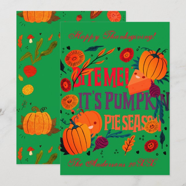 Ilustracion de temporada de calabaza rusa