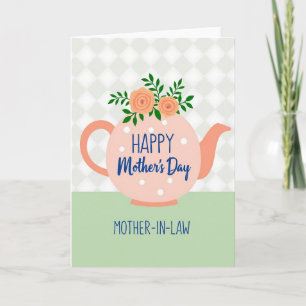 Ilustración de Tetera Tarjeta de Madres