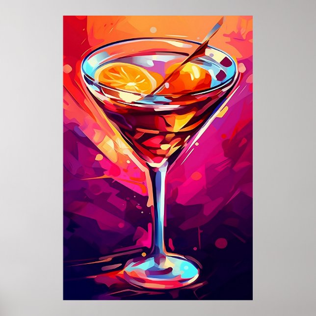 Ilustracion de un arte martiníImprimir arte de par (Frente)