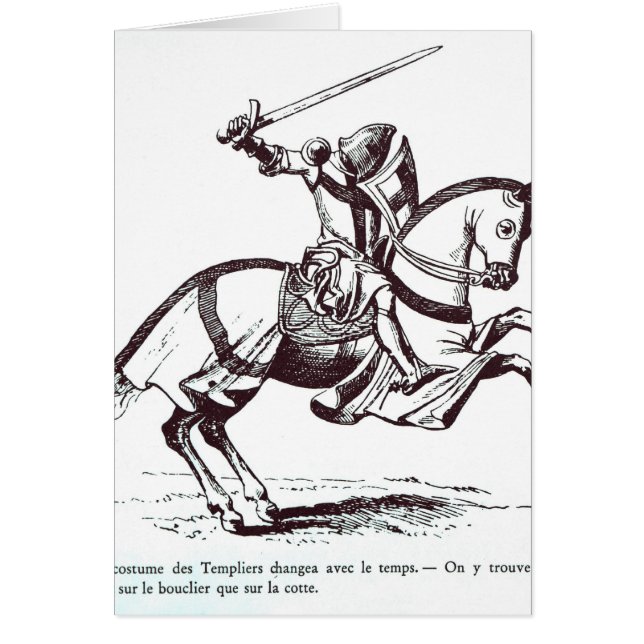 Ilustracion de un caballero Templar (Frente)