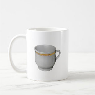 Ilustración de vajilla de taza de café