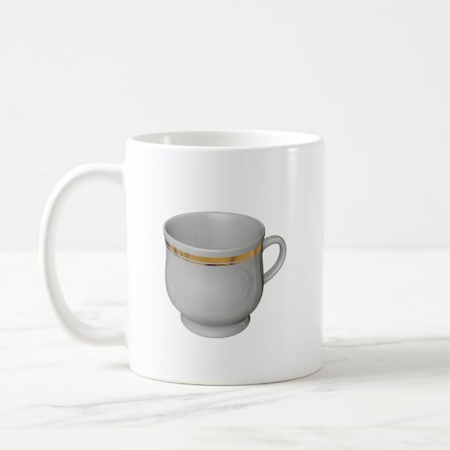 Ilustración de vajilla de taza de café (Izquierda)
