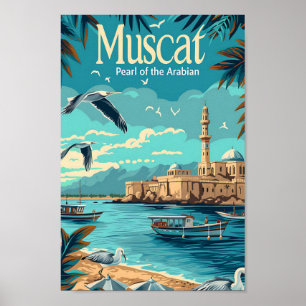 Ilustracion de viaje de arte de cosecha moscatólic