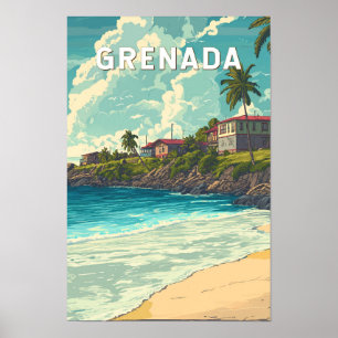 Ilustración de viaje de Granada Arte Vintage