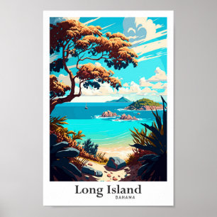 Ilustracion de Viajes de Arte Bahama de Long Islan