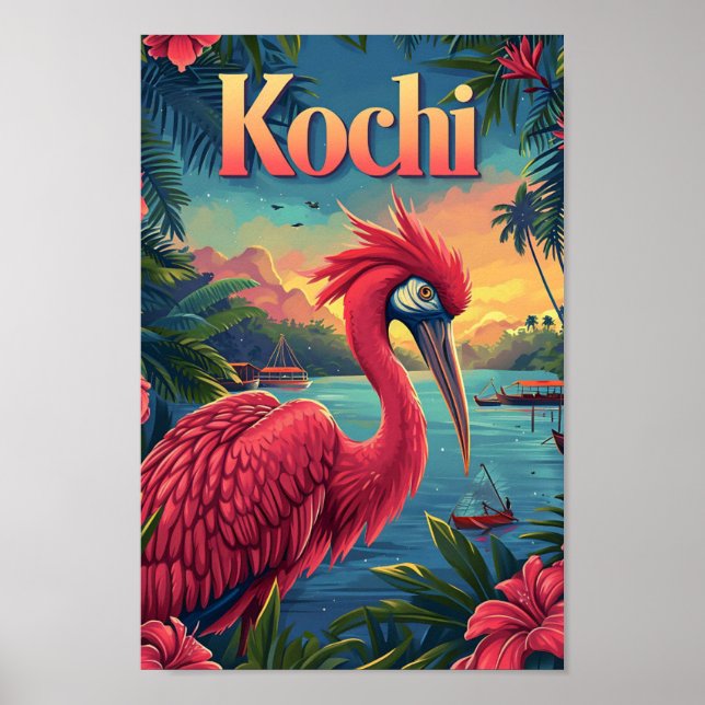 Ilustracion de viajes de arte cosecha de Kochi Ker (Frente)