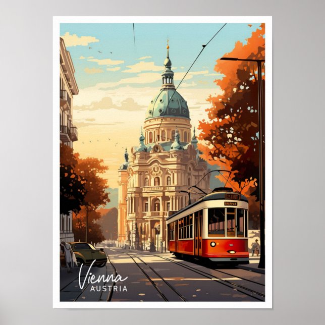 Ilustracion de Viajes de Arte de Viena (Frente)
