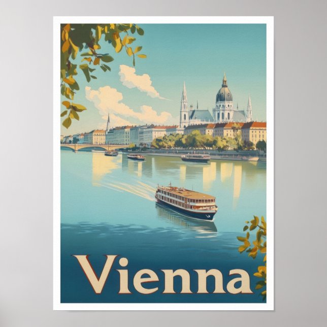 Ilustracion de Viajes de Arte de Viena (Frente)