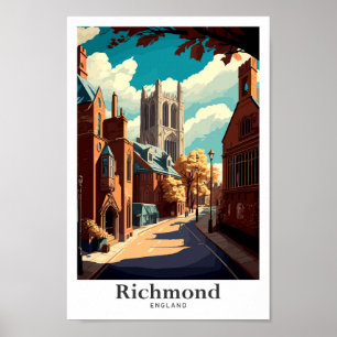 Ilustracion de Viajes de Arte Vintage de Richmond 