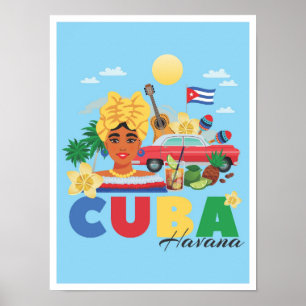 Ilustracion de viajes por arte de La Habana Cuba